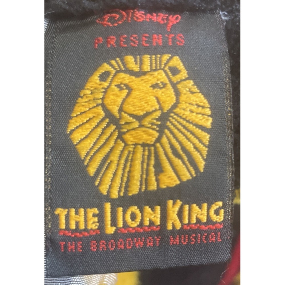 Disney The Lion King Broadway Musical Large Throw Blanket Black Gold Red Fleece - Picture 4 of 5